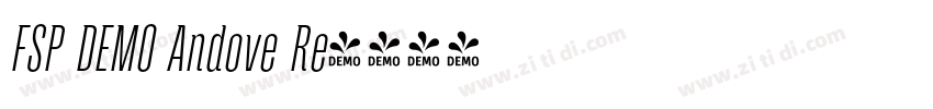 FSP DEMO Andove Re字体转换 FSP DEMO Andove Re字体转换